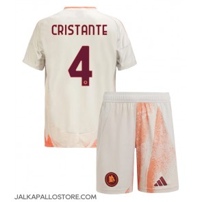 AS Roma Bryan Cristante #4 Vieraspaita Lapsille 2024-25 Lyhythihainen (+ shortsit)